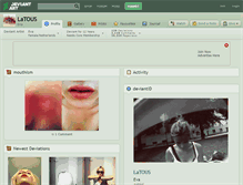 Tablet Screenshot of latous.deviantart.com