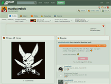 Tablet Screenshot of maxblackrabbit.deviantart.com