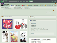Tablet Screenshot of jinxville.deviantart.com