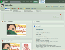 Tablet Screenshot of dotting-eye.deviantart.com