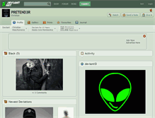 Tablet Screenshot of pretend3r.deviantart.com
