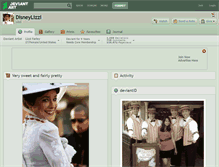 Tablet Screenshot of disneylizzi.deviantart.com