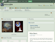 Tablet Screenshot of earth-is-calling.deviantart.com