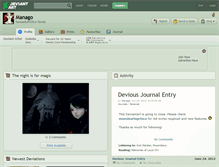 Tablet Screenshot of manago.deviantart.com