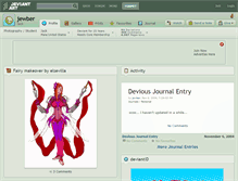 Tablet Screenshot of jewber.deviantart.com