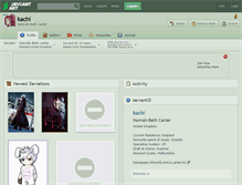 Tablet Screenshot of kachi.deviantart.com