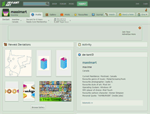 Tablet Screenshot of massimart.deviantart.com