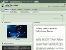 Tablet Screenshot of inwinethereistruth.deviantart.com