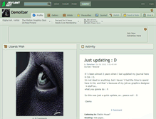Tablet Screenshot of demolizer.deviantart.com