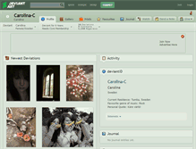Tablet Screenshot of carolina-c.deviantart.com