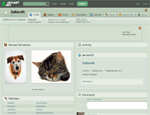 Tablet Screenshot of dabandit.deviantart.com