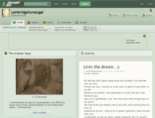 Tablet Screenshot of cambridgehorseygal.deviantart.com