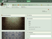 Tablet Screenshot of aoto.deviantart.com