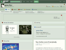 Tablet Screenshot of green-flow.deviantart.com