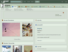 Tablet Screenshot of krzywy.deviantart.com