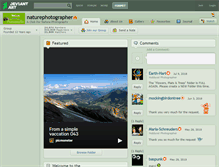 Tablet Screenshot of naturephotographer.deviantart.com