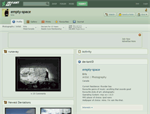 Tablet Screenshot of empty-space.deviantart.com