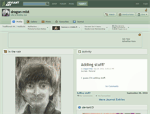 Tablet Screenshot of dragon-mist.deviantart.com