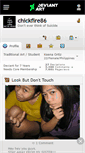 Mobile Screenshot of chickfire86.deviantart.com
