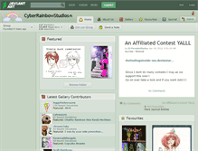 Tablet Screenshot of cyberrainbowstudios.deviantart.com