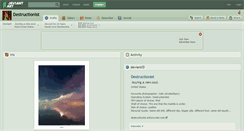 Desktop Screenshot of destructionist.deviantart.com