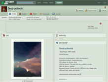Tablet Screenshot of destructionist.deviantart.com