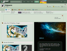 Tablet Screenshot of hidaka666.deviantart.com