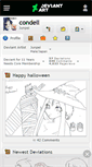 Mobile Screenshot of condell.deviantart.com