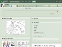 Tablet Screenshot of condell.deviantart.com
