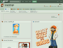 Tablet Screenshot of gangstaboogie.deviantart.com