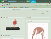 Tablet Screenshot of animegal123.deviantart.com