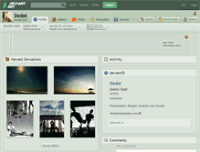 Tablet Screenshot of dedot.deviantart.com