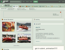 Tablet Screenshot of ebs123.deviantart.com