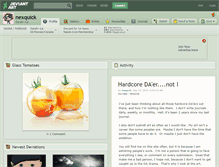 Tablet Screenshot of nexquick.deviantart.com