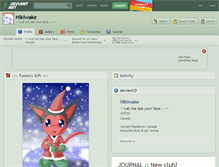 Tablet Screenshot of hikiwake.deviantart.com