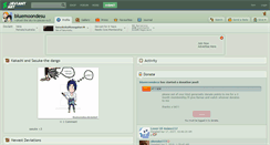 Desktop Screenshot of bluemoondesu.deviantart.com