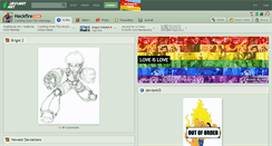 Desktop Screenshot of heckfire.deviantart.com