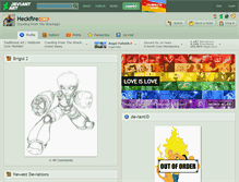 Tablet Screenshot of heckfire.deviantart.com