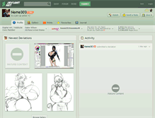 Tablet Screenshot of neme303.deviantart.com