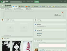 Tablet Screenshot of devemai.deviantart.com