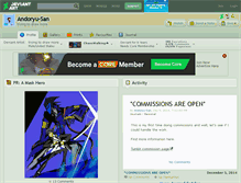 Tablet Screenshot of andoryu-san.deviantart.com