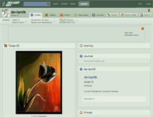 Tablet Screenshot of deviantik.deviantart.com