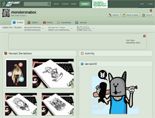Tablet Screenshot of monsteronabox.deviantart.com