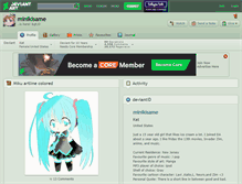 Tablet Screenshot of minikisame.deviantart.com