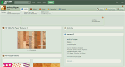Desktop Screenshot of entrochique.deviantart.com