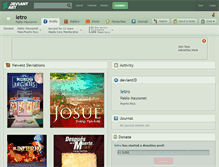 Tablet Screenshot of letro.deviantart.com