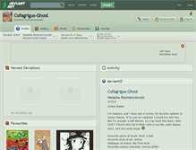 Tablet Screenshot of cofagrigus-ghost.deviantart.com
