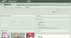 Desktop Screenshot of paradise-girl.deviantart.com