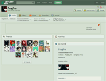 Tablet Screenshot of frogfire.deviantart.com