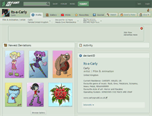 Tablet Screenshot of its-a-carly.deviantart.com